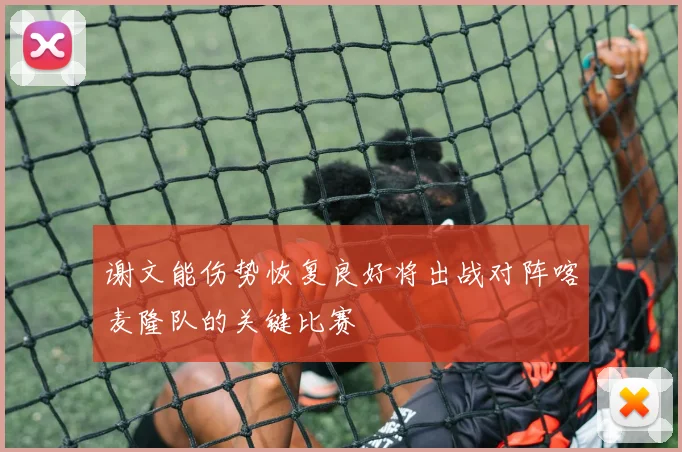 谢文能伤势恢复良好将出战对阵喀麦隆队的关键比赛
